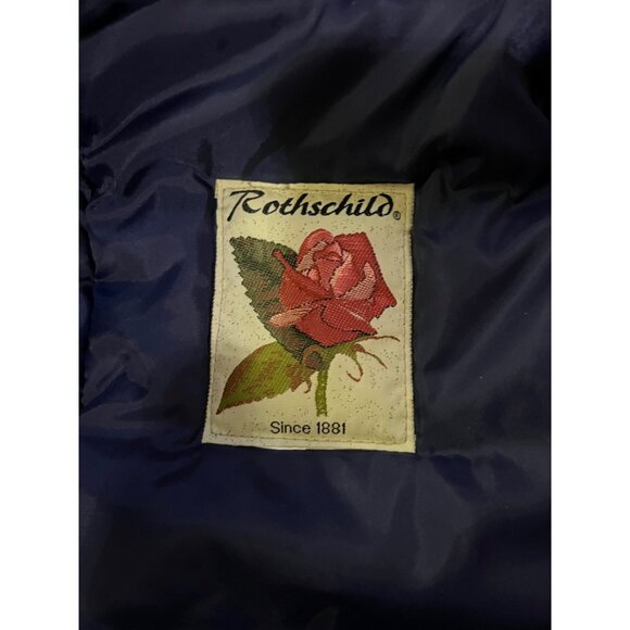 Vintage Rothschild Green Faux Fur Hooded Coat Womens M/L Velvet Bows Used Unique - Picture 7 of 16